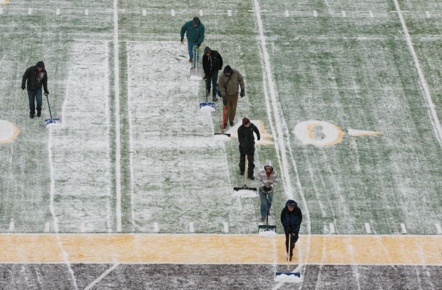 You've shoveled the field before your kids' football or soccer game